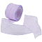 Polyester Pleated Ribbons, with Spool, Lilac, 1-5/8 inch(40mm)