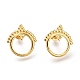 304 Stainless Steel Stud Earrings&nbsp;EJEW-H100-04G-1