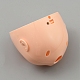 Plastic Dolls Faceplate With Backplate&nbsp;AJEW-WH0348-446-2