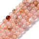 Natural Cherry Blossom Agate Beads Strands&nbsp;G-B130-6mm-02-2
