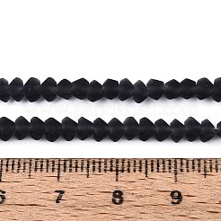 Frosted Transparent Glass Beads Strands&nbsp;LS-GLAA-N016-4mm-30