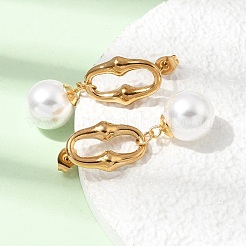 304 Stainless Steel Stud Dangle Earrings&nbsp;EJEW-E618-01G