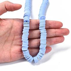 Flat Round Handmade Polymer Clay Beads&nbsp;CLAY-R067-10mm-32