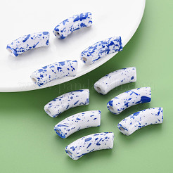 Opaque Spray Painted Acrylic Beads&nbsp;MACR-S372-001F-B05