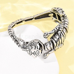 304 Stainless Steel Link Chain Bracelets for Women Men&nbsp;BJEW-P386-07AS