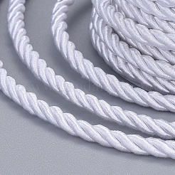 ポリエステルコード  ツイストコード  ホワイト  3mm  約5.46ヤード（5m）/ロール&nbsp;X1-OCOR-L041-3mm-16