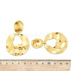 304 Stainless Steel Dangle Stud Earrings for Women&nbsp;EJEW-K268-13B-G