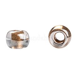 TOHOラウンドシードビーズ  日本製シードビーズ  （金メッキの裏地付きクリスタル989)個  11/0  2.2mm  穴：0.8mm  約1110PCS /ボトル  10 G /ボトル&nbsp;SEED-JPTR11-0989