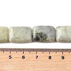 天然中国南部翡翠ビーズ連売り  長方形  18x13x5.5mm  穴：1mm  約11個/連  7.68''~7.87''（19.5~20センチメートル）&nbsp;G-S386-A17