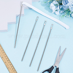 チタン鋼ターナー  縫製用具  ステンレス鋼色  221x7x4mm  穴：13.5x4mm&nbsp;DIY-CY0003-89