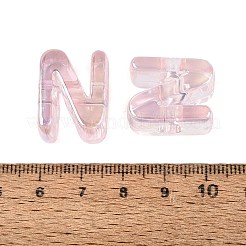 UV Plating Transparent Acrylic European Beads&nbsp;OACR-M027-02N-01