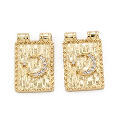 Brass Micro Pave Cubic Zirconia Pendant&nbsp;ZIRC-P089-04G