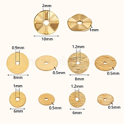 500Pcs 5 Styles Alloy Wavy Spacer Beads&nbsp;KK-SZ0006-31