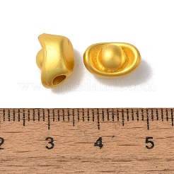 ラックメッキインゴット真鍮ビーズ  長持ちメッキ  鉛フリー＆カドミウムフリー  マットゴールドカラー  7.5x11.5x7.5mm  穴：3mm&nbsp;KK-F873-32MG