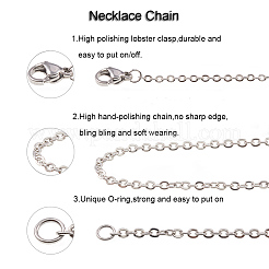 Non-Tarnish 304 Stainless Steel Necklace&nbsp;STAS-J023-02P