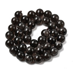 天然石スモーキークォーツビーズ連売り  ラウンド  グレードAB  10~10.5mm  穴：1mm  約38~40個/連  14.92~15.16''（37.9~38.5センチメートル）&nbsp;X-G-B167-A09-10mm