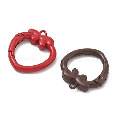 Spray Paint Alloy Spring Gate Rings&nbsp;AL-CBA95B0-01