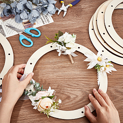 Unfinished Wood Circles&nbsp;DIY-WH0043-05B