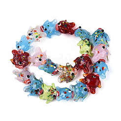 Handmade Lampwork Beads Strands&nbsp;LAMP-N036-22A