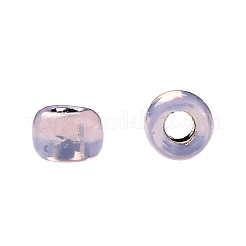 TOHOラウンドシードビーズ  日本製シードビーズ  （シルバーの裏地付きライトラベンダーオパール2121)個  11/0  2.2mm  穴：0.8mm  約1110PCS /ボトル  10 G /ボトル&nbsp;SEED-JPTR11-2121