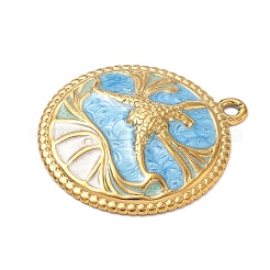 304 Stainless Steel Enamel Pendants&nbsp;STAS-A092-01B-G