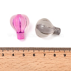 Spray Painted Transparent Acrylic Beads&nbsp;OACR-H054-14