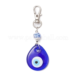 Handmade Lampwork Evil Eye Pendant Decorations&nbsp;HJEW-JM04143-03