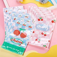 長方形のペット用再封可能包装袋（20色）2枚  花/桜柄セルフシールバッグ  ミックスカラー  22.2x13.3x0.15cm  10個/カラー&nbsp;ABAG-TA0001-33A