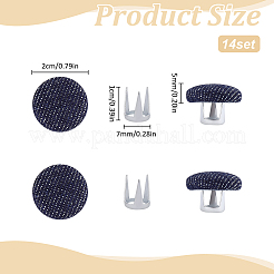 14Bags Cloth Cap Nail Buttons&nbsp;DIY-WR0005-52