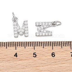 SHEGRACE Brass Micro Pave Clear Cubic Zirconia Pendants&nbsp;XGRQ29805-394P-M