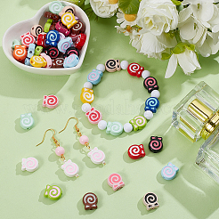 55Pcs Opaque Acrylic Beads&nbsp;OACR-PA0002-20