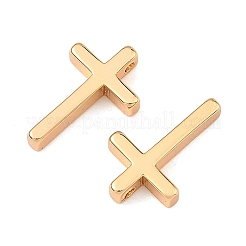 シーグレース真鍮チャーム  クロスチャーム  カドミウムフリーと鉛フリー＆ニッケルフリー  18KGP本金メッキ  13x8.5x2.5mm  穴：1.2mm&nbsp;XGRQ6U978-922G