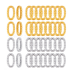 40Pcs 2 Colors Brass Linking Rings&nbsp;KK-PH0012-20