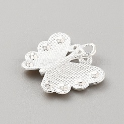 合金エナメルチャーム  ラインストーン付き  蝶のチャーム  ゴールド  21x22x3.7mm  穴：2.5mm&nbsp;FIND-WH0417-27A
