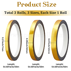 3 Rolls 3 Styles PET Decorative Adhesive Tapes&nbsp;AJEW-CP0009-14A