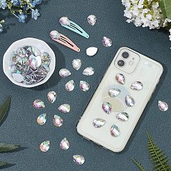 Flat Back Imitation Taiwan Acrylic Rhinestone Cabochons&nbsp;GACR-FG0001-04