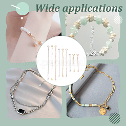  9Pcs 9 Styles 925 Sterling Silver Chain Extender&nbsp;FIND-GA0004-23