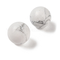 Natural Howlite No Hole Sphere Beads&nbsp;G-K353-04A-20