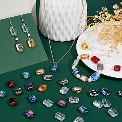 40Pcs 10 Colors Electroplate Transparent Glass Beads&nbsp;GLAA-FH0001-87