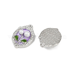 Alloy Enamel Pendants&nbsp;PALLOY-P311-01D-P
