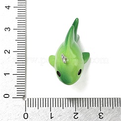 海洋をテーマにした不透明樹脂ペンダント  プラチナアイアンループ付き  熱帯魚  20x27x17mm  穴：2mm&nbsp;RESI-P047-01I-P