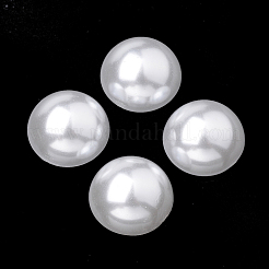 Eco-Friendly Plastic Imitation Pearl Cabochons&nbsp;MACR-S283-03P-27