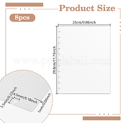 8Pcs PP Notebook Index Divider Sheets&nbsp;DIY-GA0009-52B