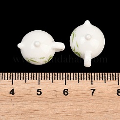 Handmade Printed Porcelain Beads&nbsp;PORC-T136-03C-02