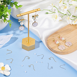 160Pcs 4 Style Brass Earring Hooks&nbsp;KK-BC0012-04