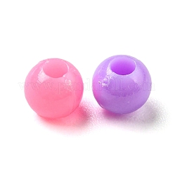 不透明なアクリルビーズ  ミックスカラー  4mm  穴：1.4mm  1500個/ 50g&nbsp;X-OACR-I006-03