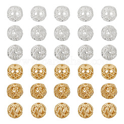 30Pcs 6 Style Brass Beads&nbsp;KK-TA0001-24