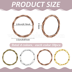 Tibetan Style Linking Rings&nbsp;PALLOY-PH0013-22-FF