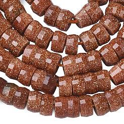 合成ゴールドストーンヘイシビーズ連売り  多面カット  ロンデル  4x2mm  穴：1mm  約161個/連  14.76''（37.5センチメートル）&nbsp;G-A299-A03-01