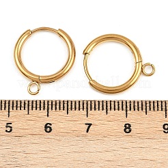 304 Stainless Steel Hoop Earring Findings&nbsp;STAS-B095-01G
